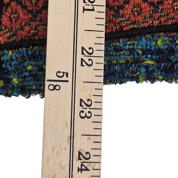 Alex Kim Tweed Patchwork Button Front Jacket Women’s Size L Artsy Art To Wear - Picture 7 of 7